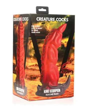 Creature Cocks King Scorpion Silicone Dildo - Red