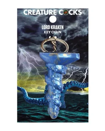 Creature Cocks Lord Kraken Silicone Key Chain – Blue