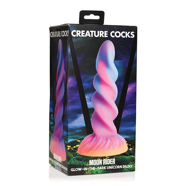 Creature Cocks Moon Rider Unicorn Dildo - Glow in the Dark