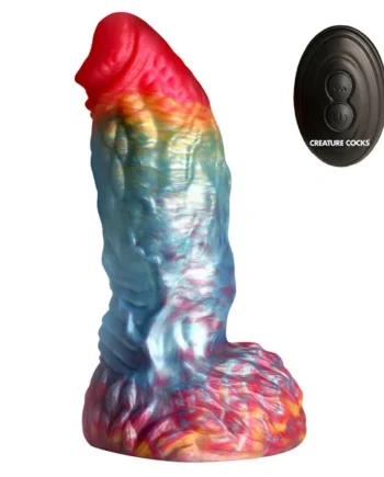 Creature Cocks Rainbow Phoenix Vibrating Monster Dildo