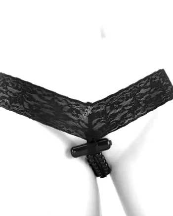 Crotchless Vibrating Panties with Pleasure Beads /L
