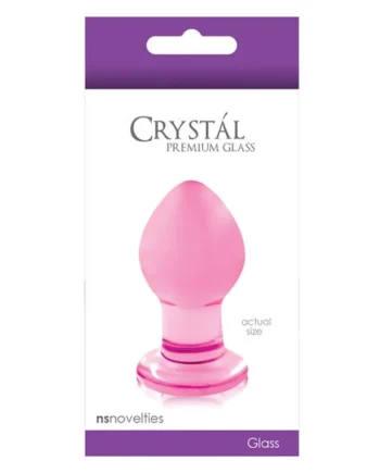 Crystal Glass Butt Plug Small