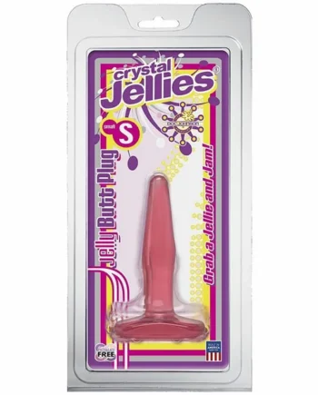 CRYSTAL JELLIES BUTT PLUG SM PINK CD