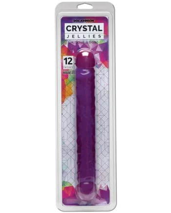 Crystal Jellies Jr Double Dong-Purple 12