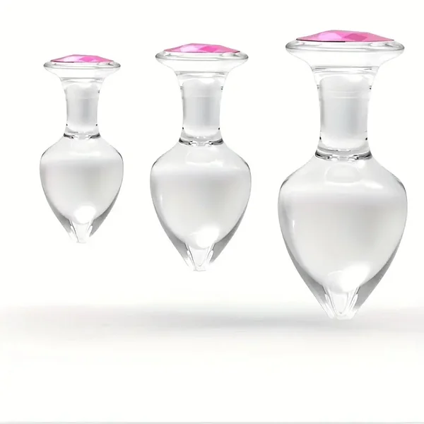 Crystal Non-Metal Anal Plugs For Anal Expansion Outing Crystal Anal Toy