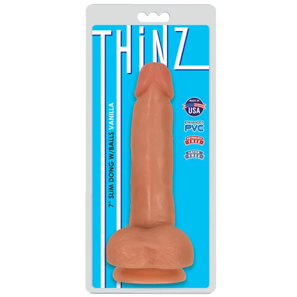 Curve Novelties Thinz 7" Slim Dong W-balls - Vanilla