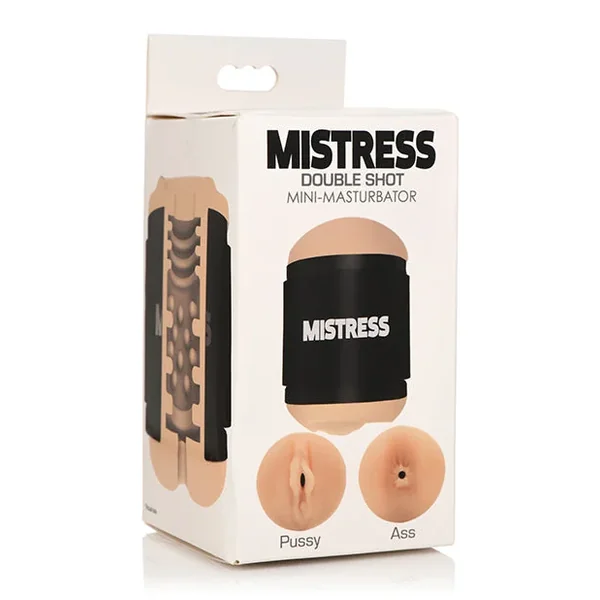 Curve Toys Mistress Double Shot Mini Masturbator Pussy & Ass – Light