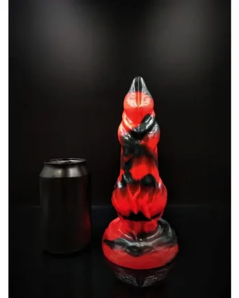 Custom Direwolf Big Wolf Knot Dildo in Platinum Silicone