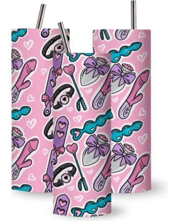 Customized Erotic Stainless Steel Tumbler Cup - 20 oz / 591 ml