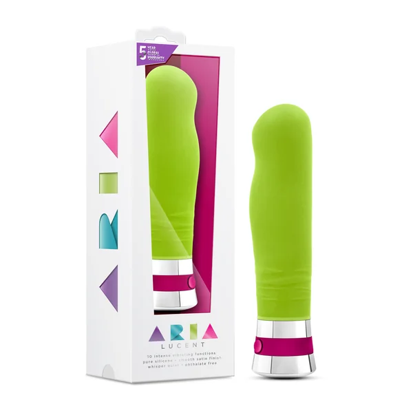 (D) ARIA LUCENT LIME GREEN VIBRATOR