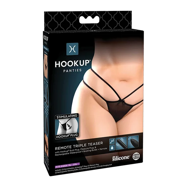 (D) HOOKUP PANTIES TRIPLE TEAS XL-XXL