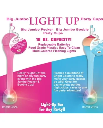 (D) LIGHT UP JUMBO PECKER CUP