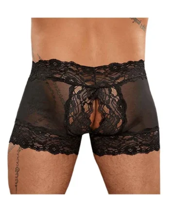 (D) SPLIT BACK SHORT SCANDAL L BLACK SMALL/ MEDIUM