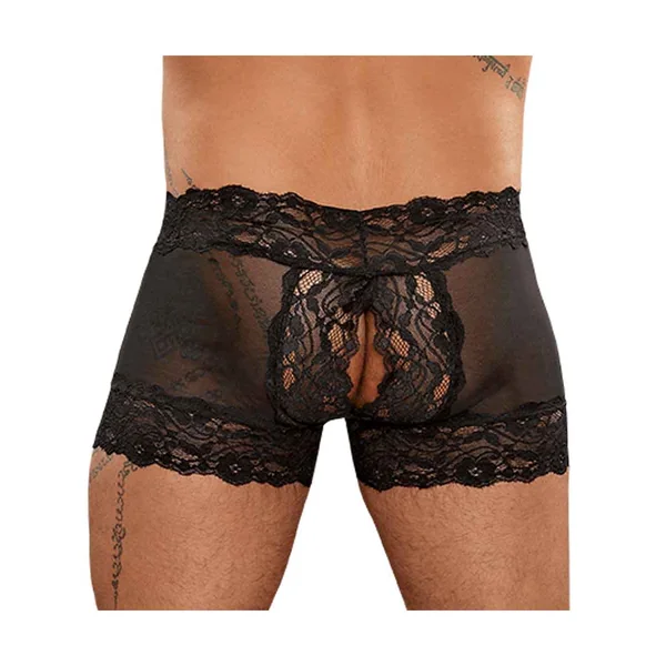 (D) SPLIT BACK SHORT SCANDAL L BLACK SMALL/ MEDIUM