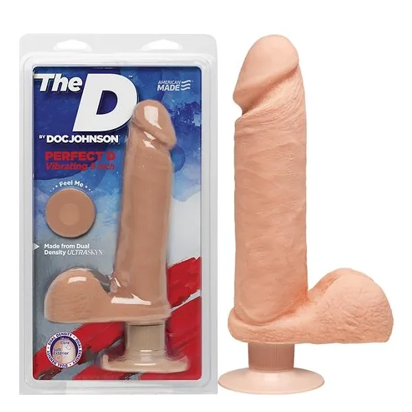 D The Perfect D Vibrating 8 Inch Wall Banger Dildo