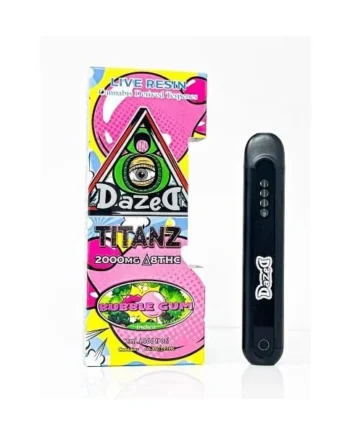Dazed Titanz 2 Gram D8 Disposable Bubblegum Indica
