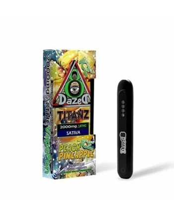 Dazed Titanz 2 Gram D8 Disposable Peach Pineapple Ice Sativa