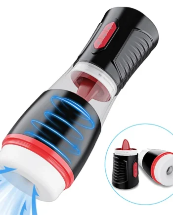 Delayed Ejaculation Training Male Masturbator Cup With 7 Tongue-Licking & 4 Sucking Modes