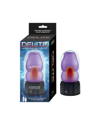 Delite Heated Rose Masturbator – Purple