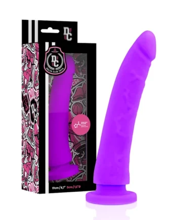 Delta club toys harness + medical silicone purple dildo 17 x 3 cm