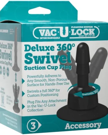 Deluxe 360 Swivel Suction Cup Plug by Doc Johnson