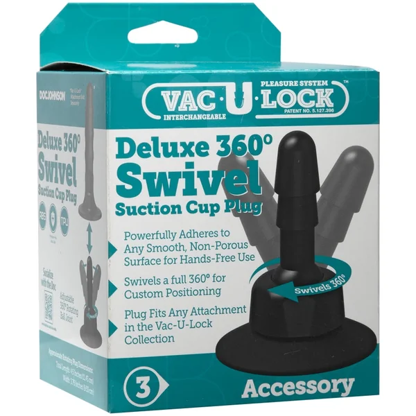Deluxe 360 Swivel Suction Cup Plug by Doc Johnson