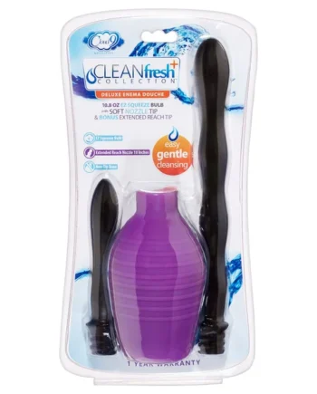 Deluxe Anal Enema Douche Kit 10.8 Oz Ez Squeeze Bulb