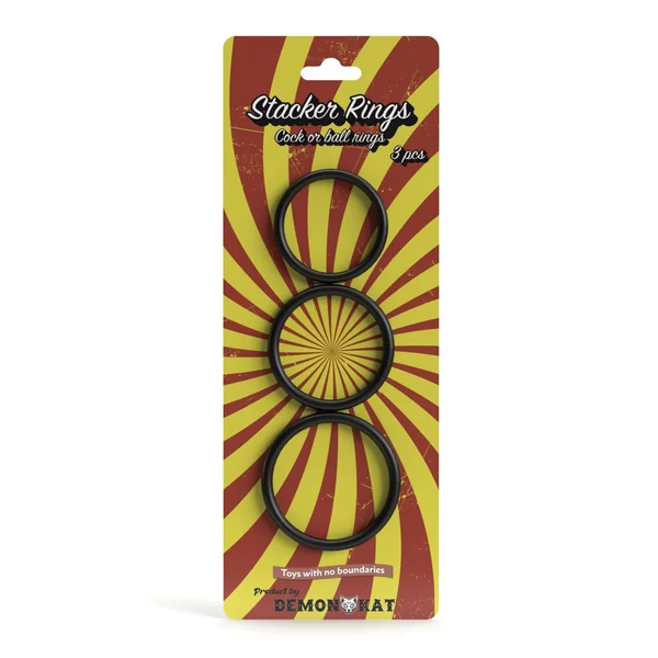 Demon Kat Stacker Rings 3 Piece Set