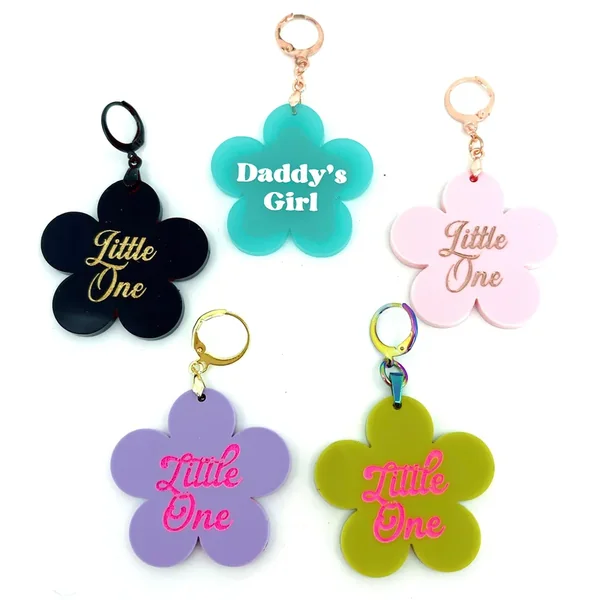 Design Your Own Acrylic Collar Tag – Flower