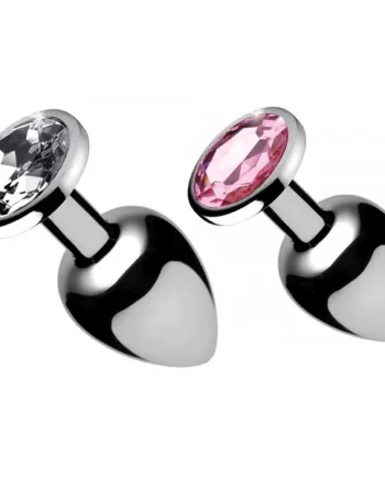 Diamond Jewel Butt Plug | Colored Metal Anal Toy with Gems