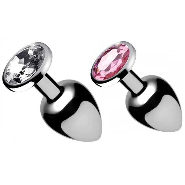 Diamond Jewel Butt Plug | Colored Metal Anal Toy with Gems