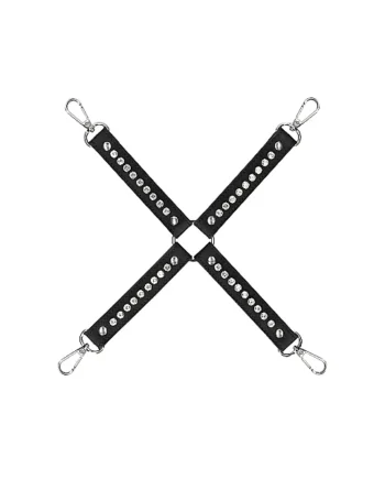 DIAMOND STUDDED HOGTIE BLACK