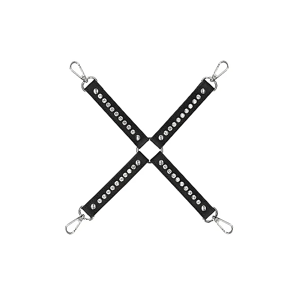 DIAMOND STUDDED HOGTIE BLACK