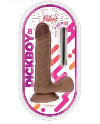 DICKBOY VIBES CHOCOLATE LOVERS 8 IN RECHARGEABLE BULLET