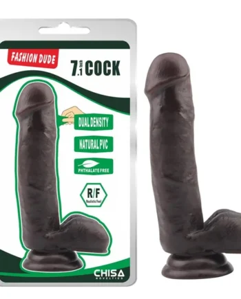 Dildo Dual Density Fashion Dude 17.8 x 4 cm Brown