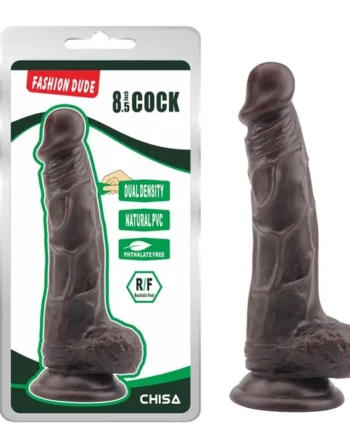 Dildo Dual Density Fashion Dude 21 x 4.1 cm Brown