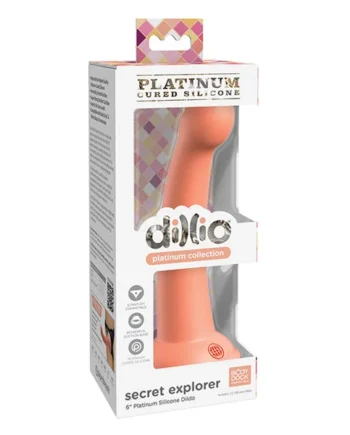 Dillio Platinum 6 Inch Secret Explorer Silicone Dildo