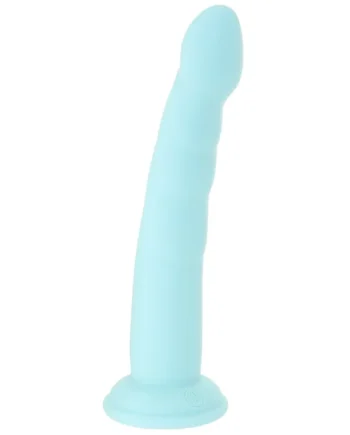 Dillio Platinum Slim Seven Dildo in Teal