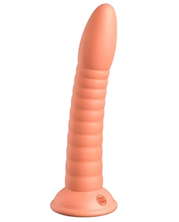Dillio Wild Thing 7" Ribbed Platinum Cured Silicone Dildo