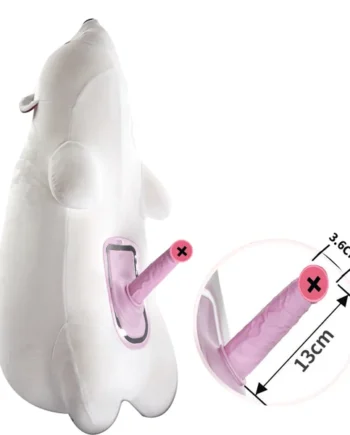 Discreet Infinity Pillow Polar Bear Remote Control Sex Machine