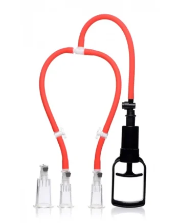 (D)MASTER SERIES 3-WAY SUCK HE NIPPLE & CLIT PUMP SYSTEM
