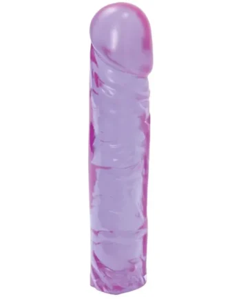 Doc Johnson Crystal Jellies Classic Dong 8″/20cm Purple