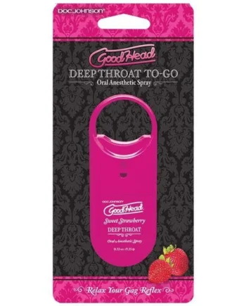 Doc Johnson Good Head to Go Deep Throat Spray – Sweet Strawberry