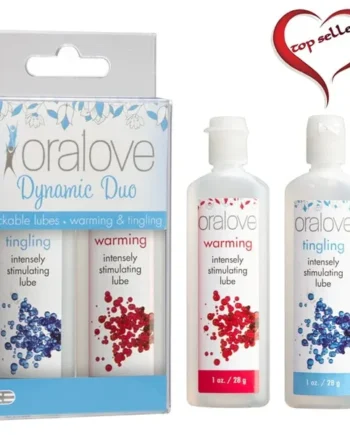 Doc Johnson Oralove Delicious Duo Warming & Tingling Lickable Lube
