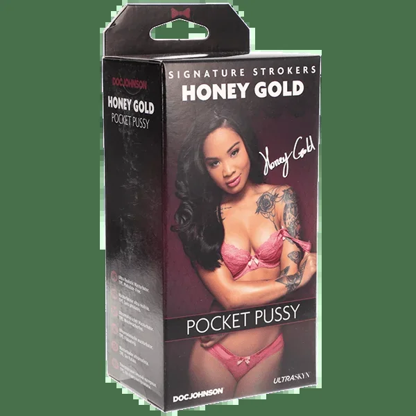 Doc Johnson Signature Strokers Honey Gold Pocket Pussy