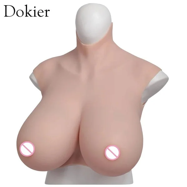 Dokier K Cup Fake Boobs: Realistic Silicone Breast Forms for Crossdressing, Drag Queens, Shemales, and Transgender Individuals