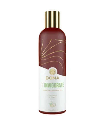 DONA ESSENTIAL MASSAGE OIL REINVIGORATE – COCONUT & LIME
