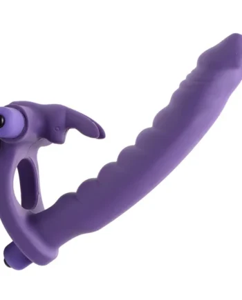 Double Delight Dual Insertion Vibrating Rabbit Cock Ring