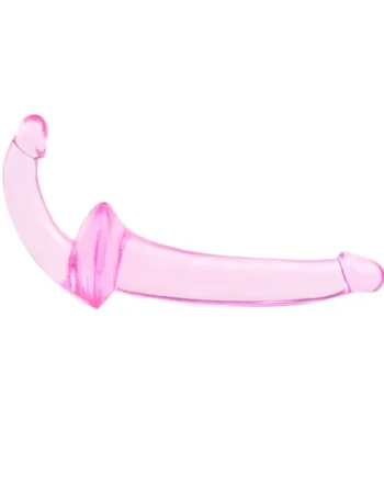 Double Fun Pink Strapless Strap On Dildo
