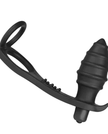 Double Rings Prostate Massager Waterproof Butt Plug